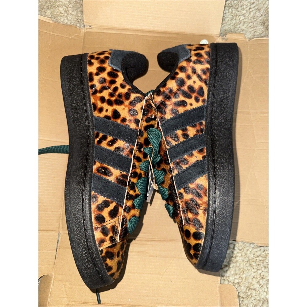 adidas Campus 00s W Cheetah Pack Womens Sz 7 Core Brown Black JH9768 Green Lace - Picture 2 of 9
